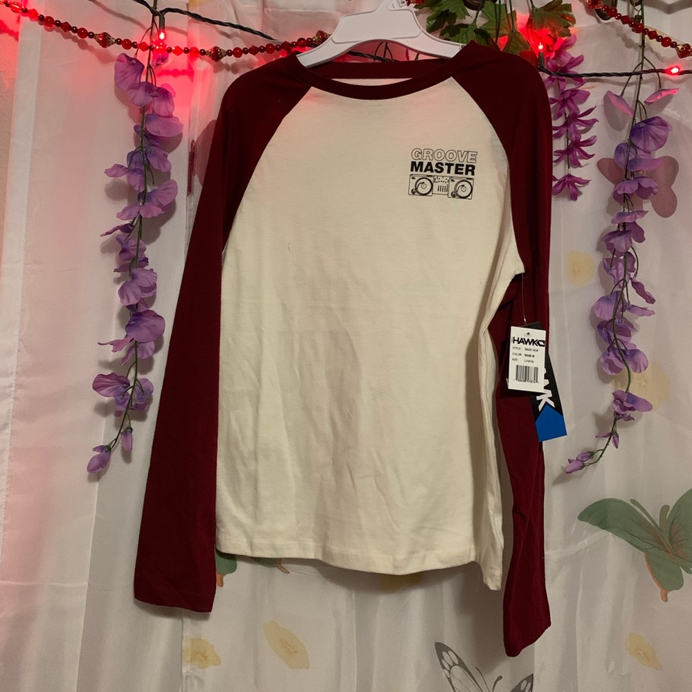 Tony Hawk White and Red Groove Master Kids Sweatshirt